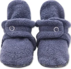 Zutano Cozie Fleece Gripper Baby Bootie - Denim Navy, 12m