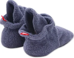 Zutano Cozie Fleece Gripper Baby Bootie - Denim Navy, 12m