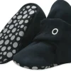 Zutano Organic Cotton Gripper Baby Bootie - Black, 12m