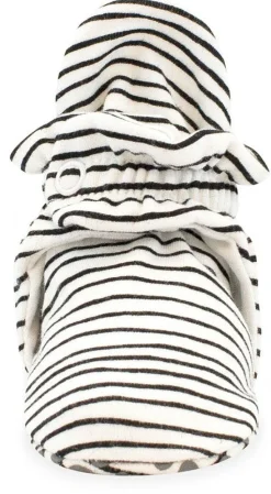 Zutano Organic Cotton Gripper Baby Bootie - Pencil Stripe, 6m